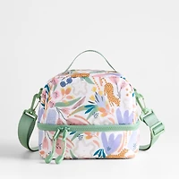Dreamer Leopard Floral Dual Compartment Soft Insulated Kids Lunch Box