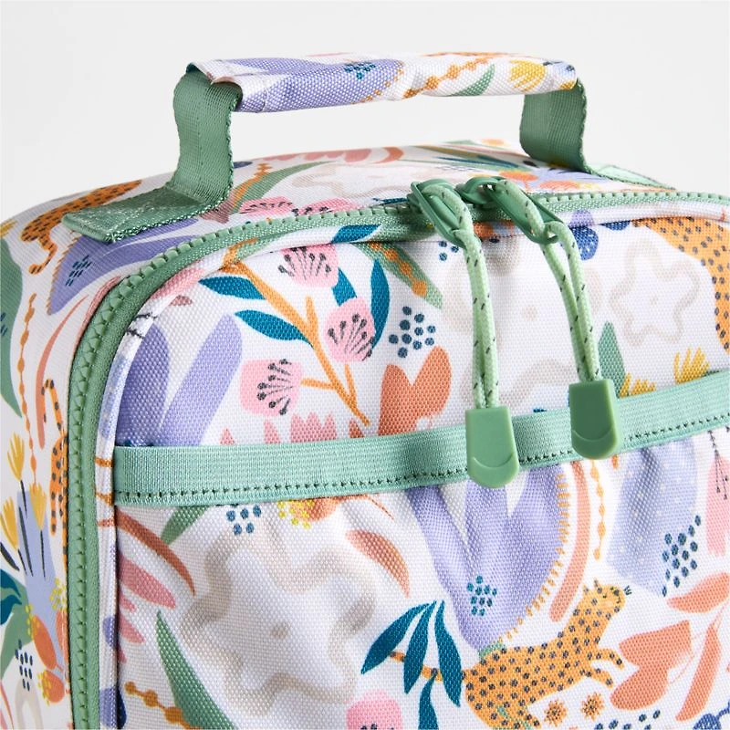 Dreamer Leopard Floral Standard Soft Insulated Kids Lunch Box
