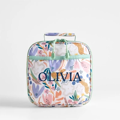 Dreamer Leopard Floral Standard Soft Insulated Kids Lunch Box