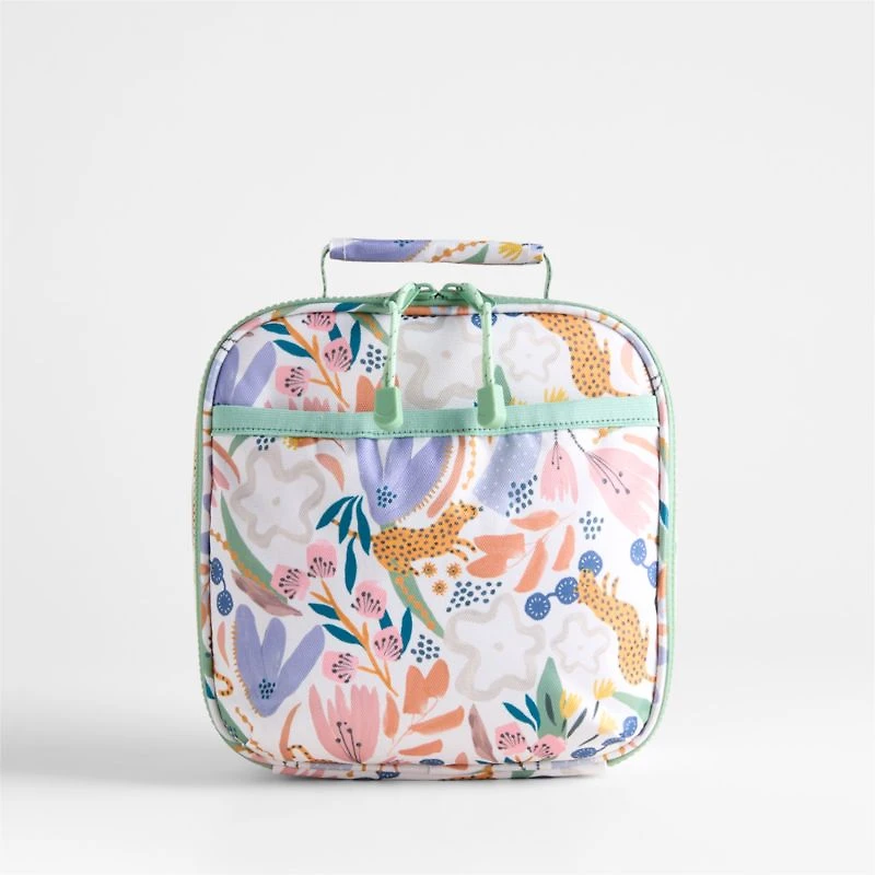 Dreamer Leopard Floral Standard Soft Insulated Kids Lunch Box