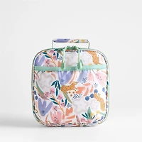 Dreamer Leopard Floral Standard Soft Insulated Kids Lunch Box