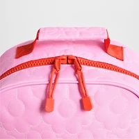 Dreamer Quilted Pink Flower Medium Kids Backpack with Side Pockets