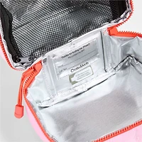 Dreamer Quilted Pink Flower Dual Compartment Soft Insulated Kids Lunch Box