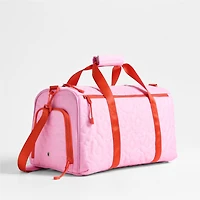 Dreamer Quilted Pink Flower Kids Duffel Bag