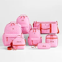 Dreamer Quilted Pink Flower Soft Kids Pencil Case