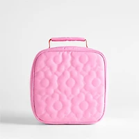 Dreamer Quilted Pink Flower Standard Soft Insulated Kids Lunch Box