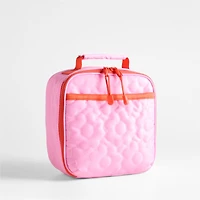 Dreamer Quilted Pink Flower Standard Soft Insulated Kids Lunch Box