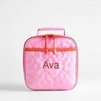 Dreamer Quilted Pink Flower Standard Soft Insulated Kids Lunch Box