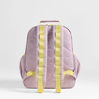 Dreamer Quilted Purple Heart Kids Backpack with Side Pockets