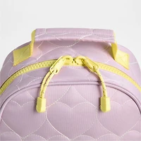 Dreamer Quilted Purple Heart Kids Backpack with Side Pockets