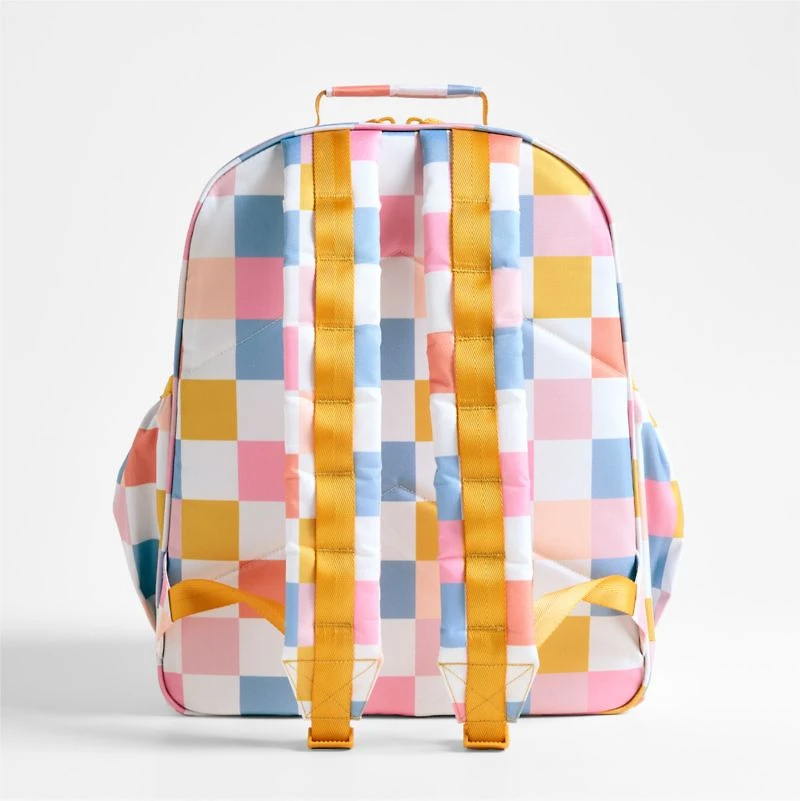 Dreamer Sherbet Hopscotch Large Kids Backpack with Side Pockets