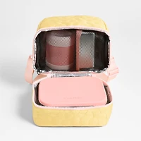 Dreamer Quilted Flower Dual Compartment Soft Insulated Kids Lunch Box
