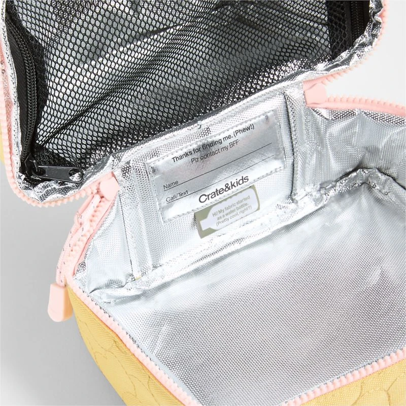 Dreamer Quilted Flower Dual Compartment Soft Insulated Kids Lunch Box