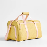 Dreamer Quilted Yellow Flower Kids Duffel Bag