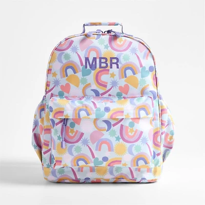 Dreamer Rainbow Dreams Large Kids Backpack with Side Pockets