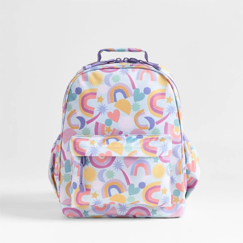 Dreamer Rainbow Dreams Medium Kids Backpack with Side Pockets