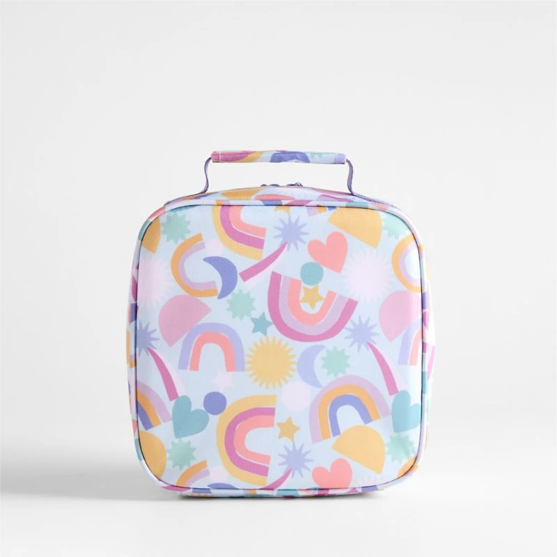 Dreamer Rainbow Dreams Standard Soft Insulated Kids Lunch Box