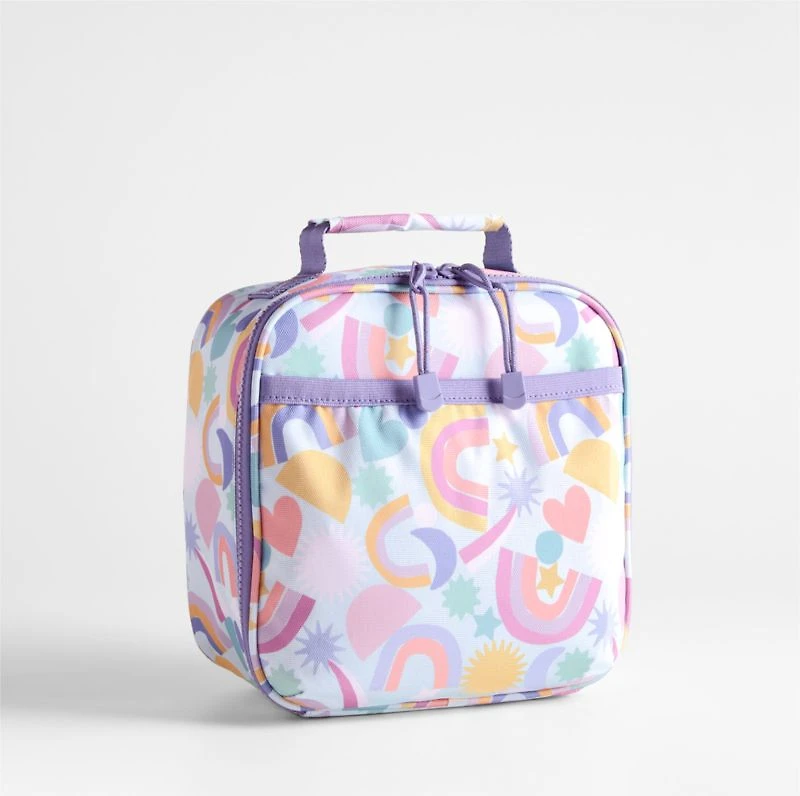 Dreamer Rainbow Dreams Standard Soft Insulated Kids Lunch Box