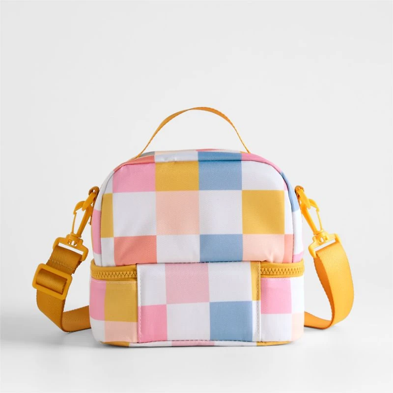 Dreamer Sherbet Hopscotch Dual Compartment Soft Insulated Kids Lunch Box