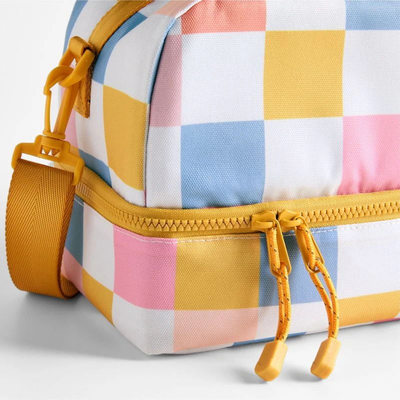 Dreamer Sherbet Hopscotch Dual Compartment Soft Insulated Kids Lunch Box