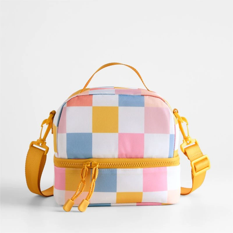 Dreamer Sherbet Hopscotch Dual Compartment Soft Insulated Kids Lunch Box