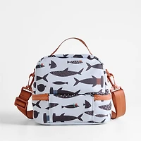 Dreamer Shark School Dual Compartment Soft Insulated Kids Lunch Box