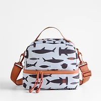 Dreamer Shark School Dual Compartment Soft Insulated Kids Lunch Box