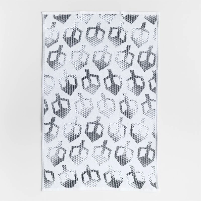 Dreidel Textured Terry Organic Cotton Kitchen Towels, Set of 2