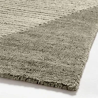 Dreux Wool Blend Hand-Knotted Diamond-Textured Caramel Brown Area Rug 8'x10'