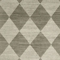 Dreux Wool Blend Hand-Knotted Diamond-Textured Caramel Brown Area Rug 8'x10'