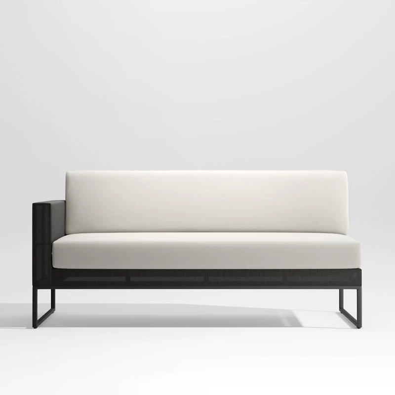 Replacement White Cushion for Dune Left Arm/Right Arm Loveseat