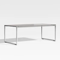 Dune Outdoor Coffee Table with Taupe Painted Glass