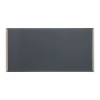 Dune Outdoor Coffee Table with Charcoal Painted Glass