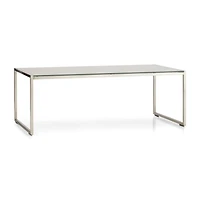 Dune Outdoor Coffee Table with Taupe Painted Glass