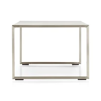 Dune Outdoor Coffee Table with Taupe Painted Glass