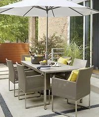 Dune Taupe Outdoor Dining Chair with Sunbrella ® Cushion