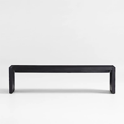 Dunewood 72" Charcoal Wood Dining Bench