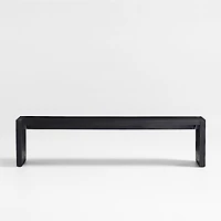 Dunewood 72" Charcoal Wood Dining Bench