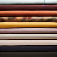 Aire Natural EUROPEAN FLAX ™-Certified Oversized Floral Ocher Tan/Burnt Green Full/Queen Duvet Cover