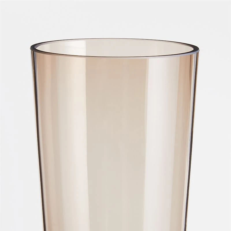 Dyon Brown Glass Floor Vase 24"