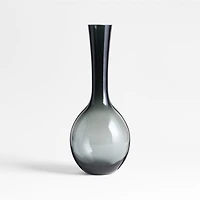 Dyon Medium Grey Glass Vase 15"