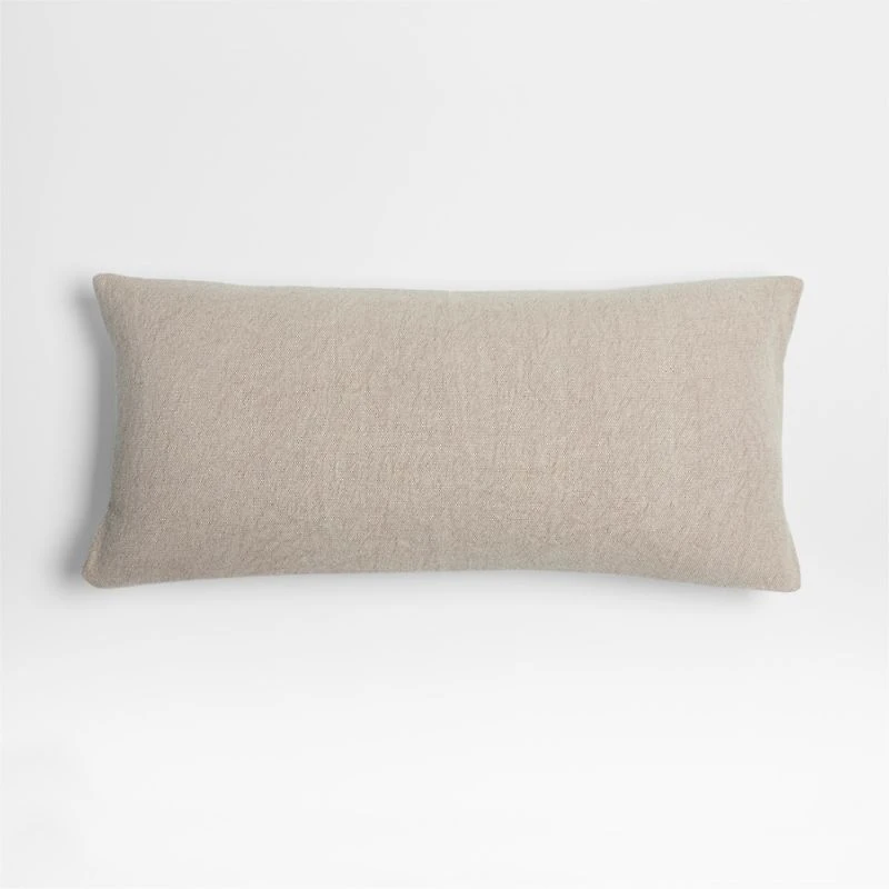 Earl Arnold Cotton 36x16 Frothy Beige Throw Pillow Cover by Jake Arnold