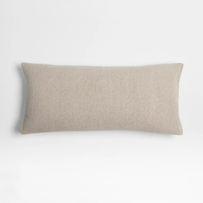 Earl Arnold Cotton 36x16 Frothy Beige Throw Pillow Cover by Jake Arnold