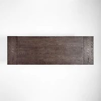 Eastham 90"-118" Brushed Charcoal Oak Wood Extendable Dining Table