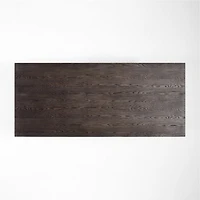 Eastham 90"-118" Brushed Charcoal Oak Wood Extendable Dining Table