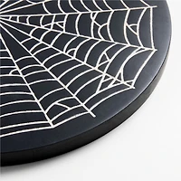 Ebonized Round Web Serving Board
