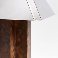 Eclat Burl Wood Table Lamp with Metal Shade