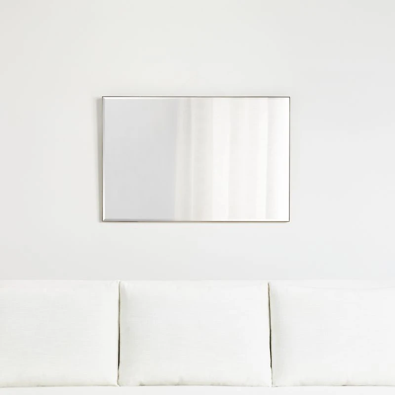 Edge Brass Rectangle Wall Mirror 24"x36"