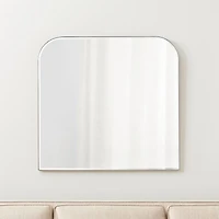 Edge Silver Arch Wall Mirror 36"x34"