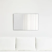 Edge Medium Silver Rectangle Wall Mirror 24"x36"